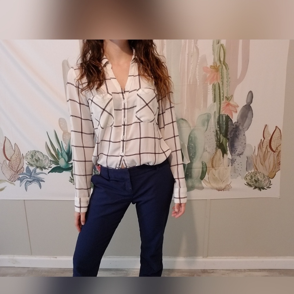 Express - Mid-Rise Ankle Style Columnist Pants